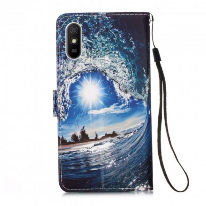 δερματινη θηκη Xiaomi Redmi 9A με κορδονι Daydreams Lanyard Landscape