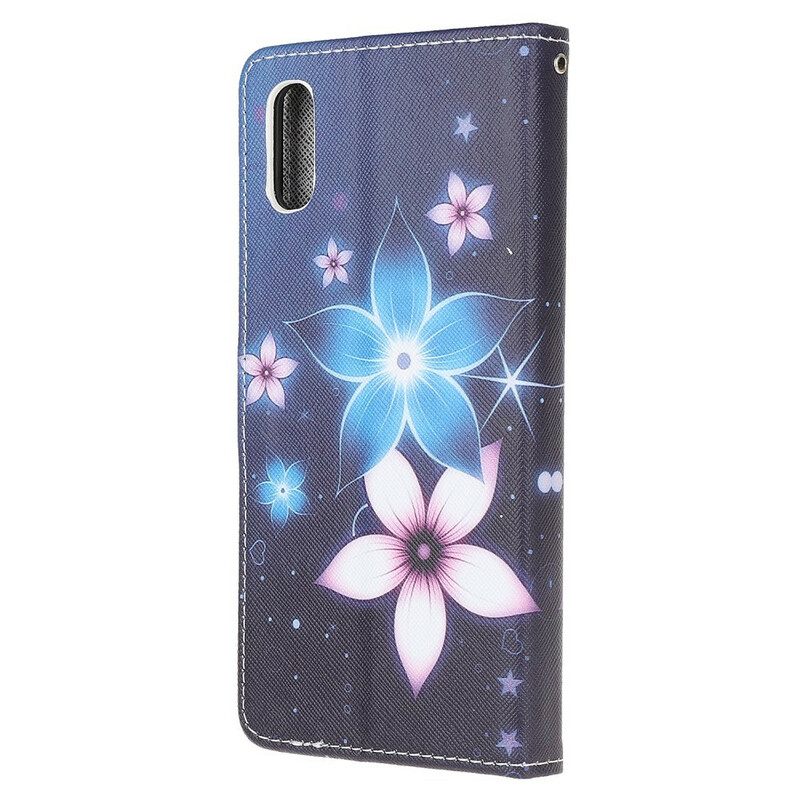 Κάλυμμα Xiaomi Redmi 9A με κορδονι Lunar Strap Flowers