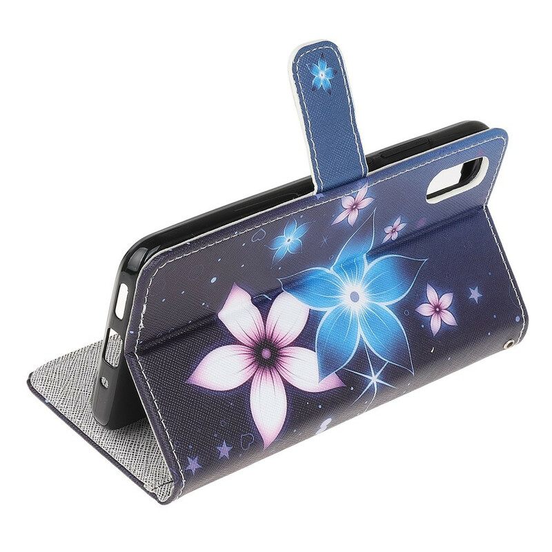 Κάλυμμα Xiaomi Redmi 9A με κορδονι Lunar Strap Flowers