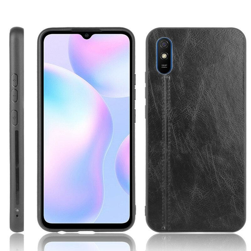 θηκη κινητου Xiaomi Redmi 9A Εφέ Δέρματος Ραφής