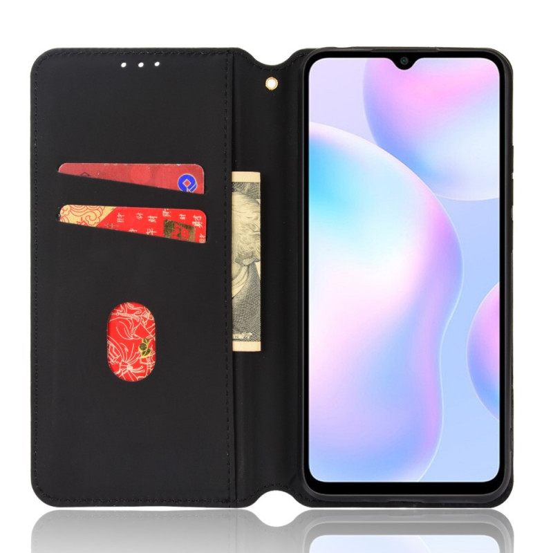 θηκη κινητου Xiaomi Redmi 9A Θήκη Flip Διαμαντένιο Δερμάτινο Εφέ