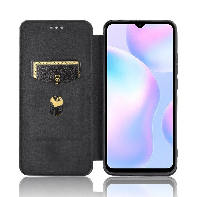 θηκη κινητου Xiaomi Redmi 9A Θήκη Flip Έγχρωμη Σιλικόνη Άνθρακα