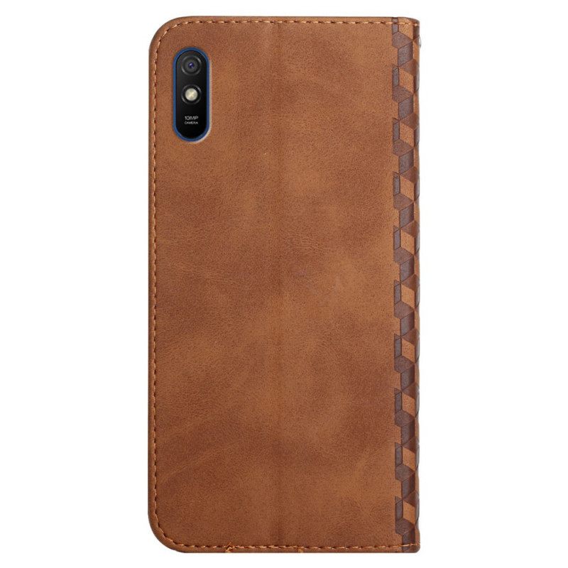 θηκη κινητου Xiaomi Redmi 9A Θήκη Flip Geo Leather Effect