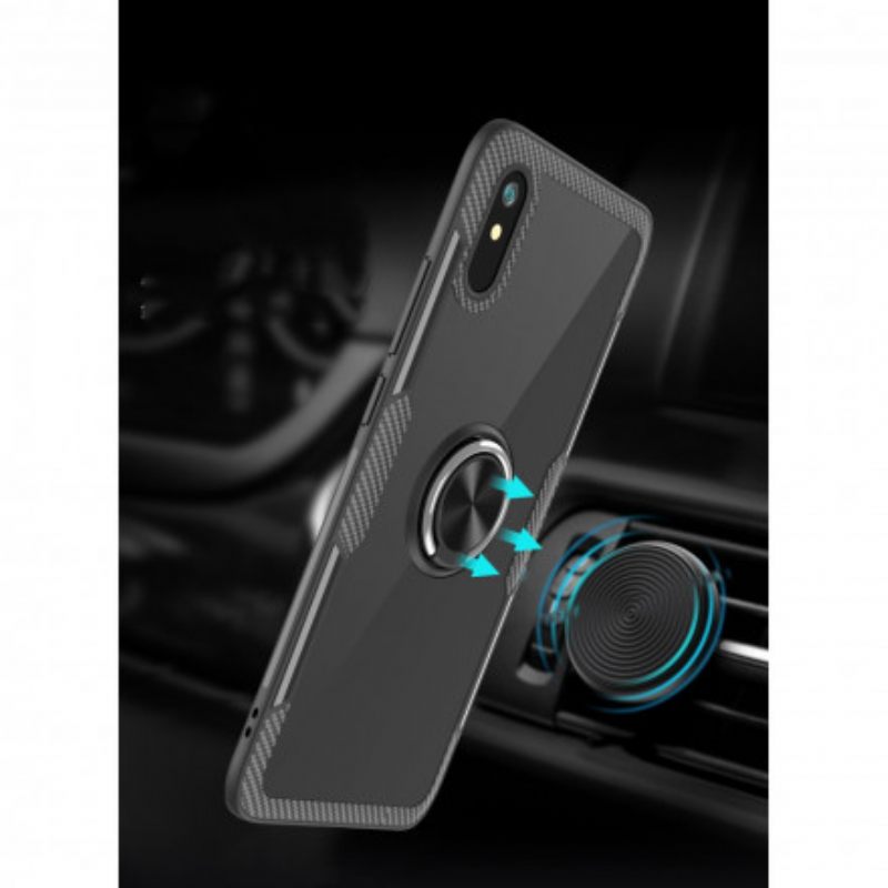 Θήκη Xiaomi Redmi 9A Μεταλλικός Δακτύλιος Από Ανθρακονήματα