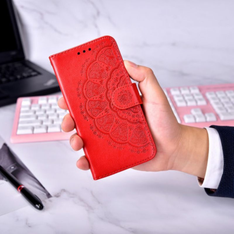 δερματινη θηκη Xiaomi Redmi Note 10 Pro Coral Mandala