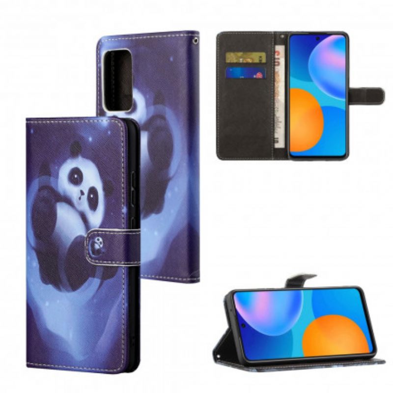 δερματινη θηκη Xiaomi Redmi Note 10 Pro με κορδονι Panda Space Strap