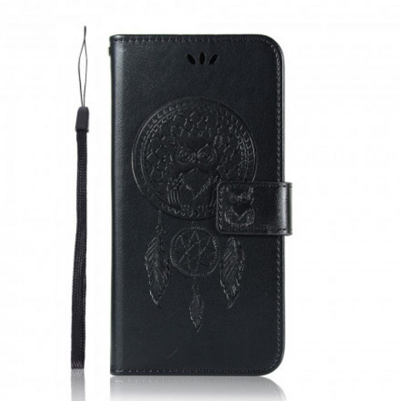 Κάλυμμα Xiaomi Redmi Note 10 Pro Δερμάτινο Εφέ Dreamcatcher Owl