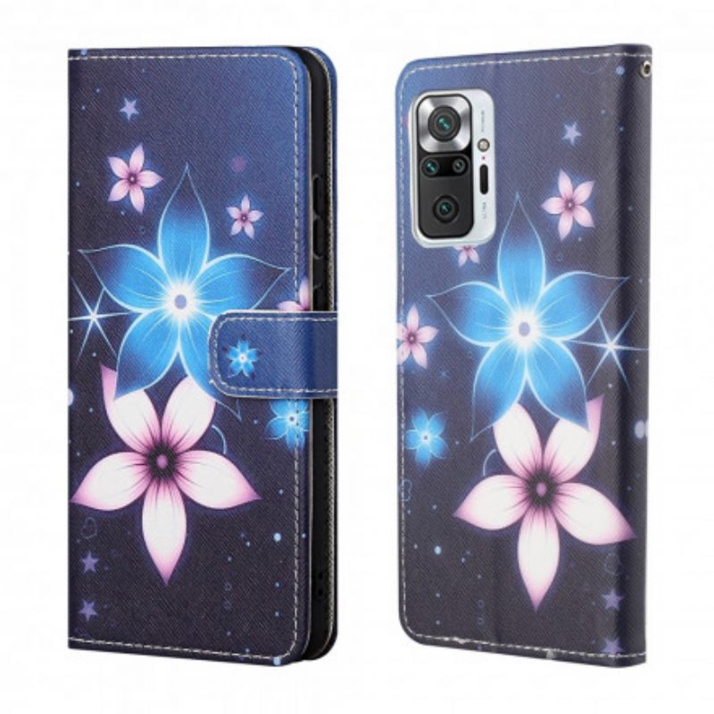 Κάλυμμα Xiaomi Redmi Note 10 Pro με κορδονι Lunar Strap Flowers