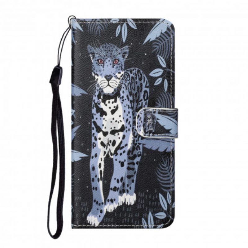 Κάλυμμα Xiaomi Redmi Note 10 Pro με κορδονι Strappy Leopard