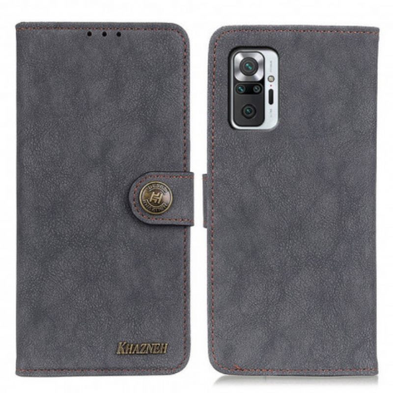 Θήκη Flip Xiaomi Redmi Note 10 Pro Khazneh Retro Split Leather