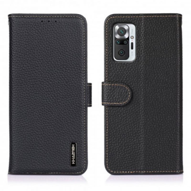 Θήκη Flip Xiaomi Redmi Note 10 Pro Litchi Leather Khazneh