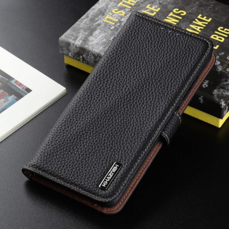 Θήκη Flip Xiaomi Redmi Note 10 Pro Litchi Leather Khazneh