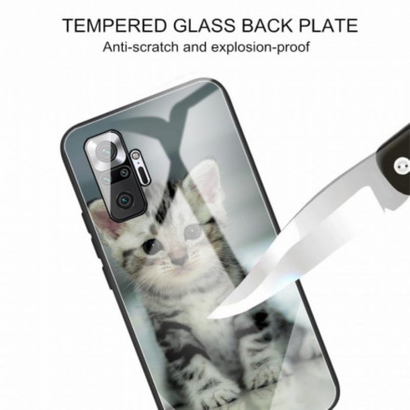 θηκη κινητου Xiaomi Redmi Note 10 Pro Kitten Tempered Glass