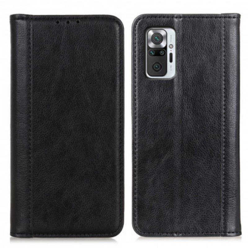 θηκη κινητου Xiaomi Redmi Note 10 Pro Θήκη Flip Litchi Split Leather