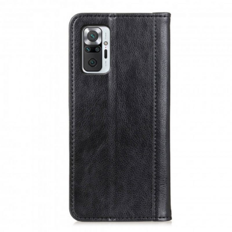 θηκη κινητου Xiaomi Redmi Note 10 Pro Θήκη Flip Litchi Split Leather