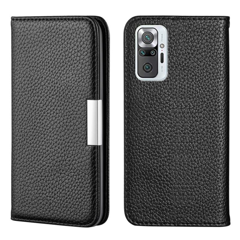 θηκη κινητου Xiaomi Redmi Note 10 Pro Θήκη Flip Litchi Ultra Chic Faux Leather