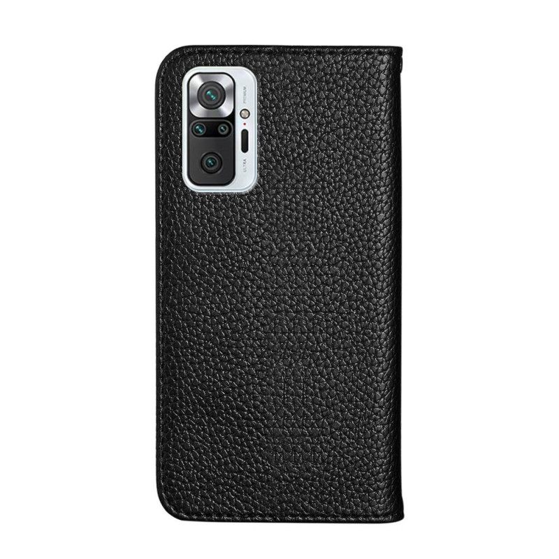 θηκη κινητου Xiaomi Redmi Note 10 Pro Θήκη Flip Litchi Ultra Chic Faux Leather