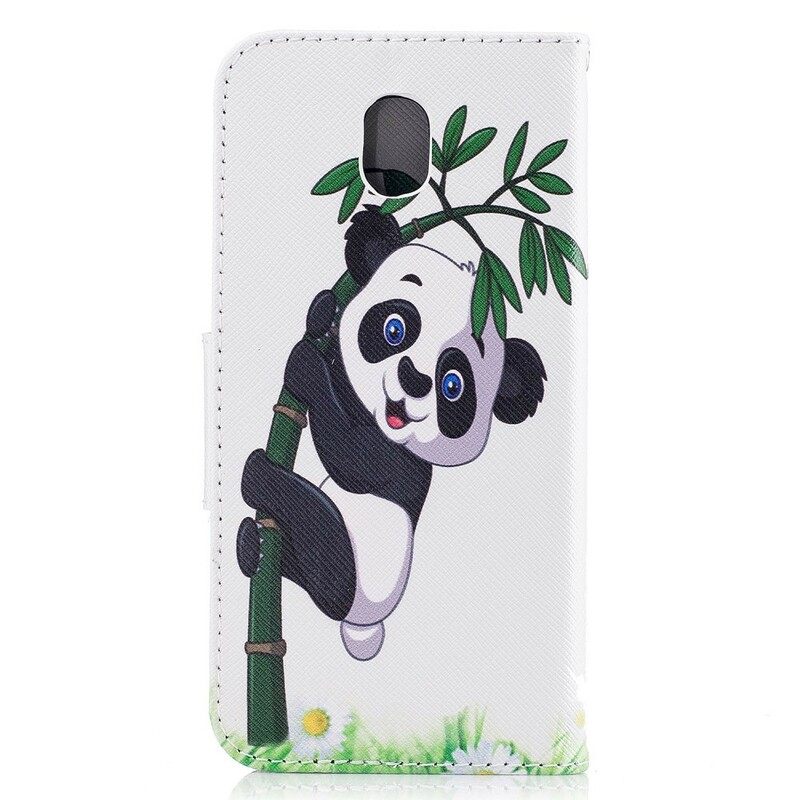 δερματινη θηκη Samsung Galaxy J5 2017 Panda On Bamboo