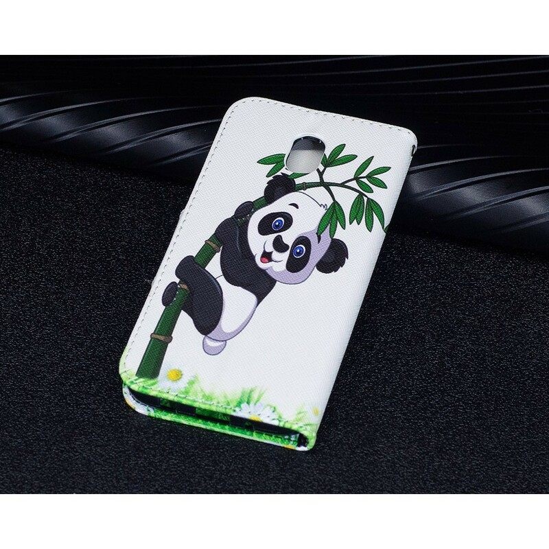 δερματινη θηκη Samsung Galaxy J5 2017 Panda On Bamboo