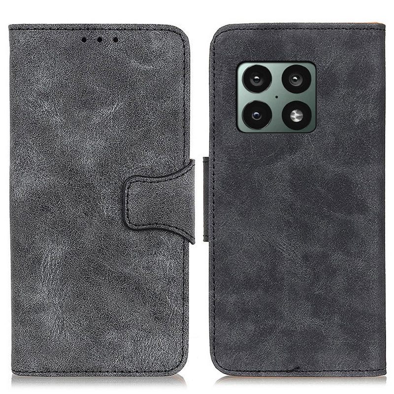 Κάλυμμα OnePlus 10 Pro 5G Vintage Split Leather