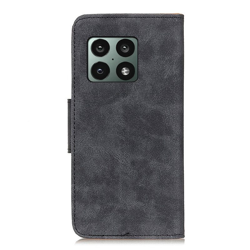 Κάλυμμα OnePlus 10 Pro 5G Vintage Split Leather