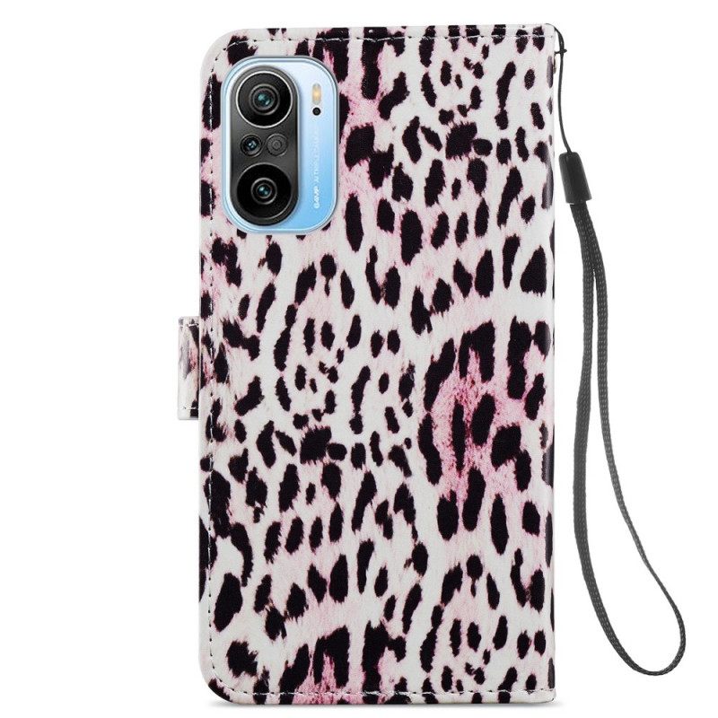 δερματινη θηκη Xiaomi Mi 11i 5G / Poco F3 Leopard Print