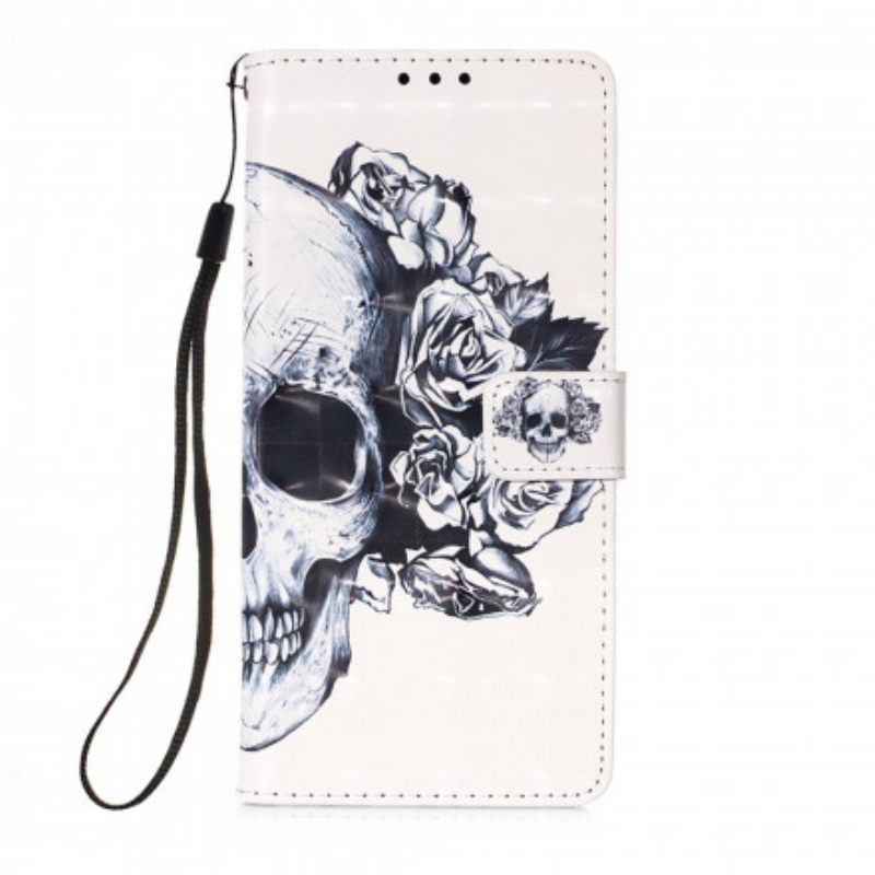 Θήκη Flip Xiaomi Mi 11i 5G / Poco F3 Floral Skull