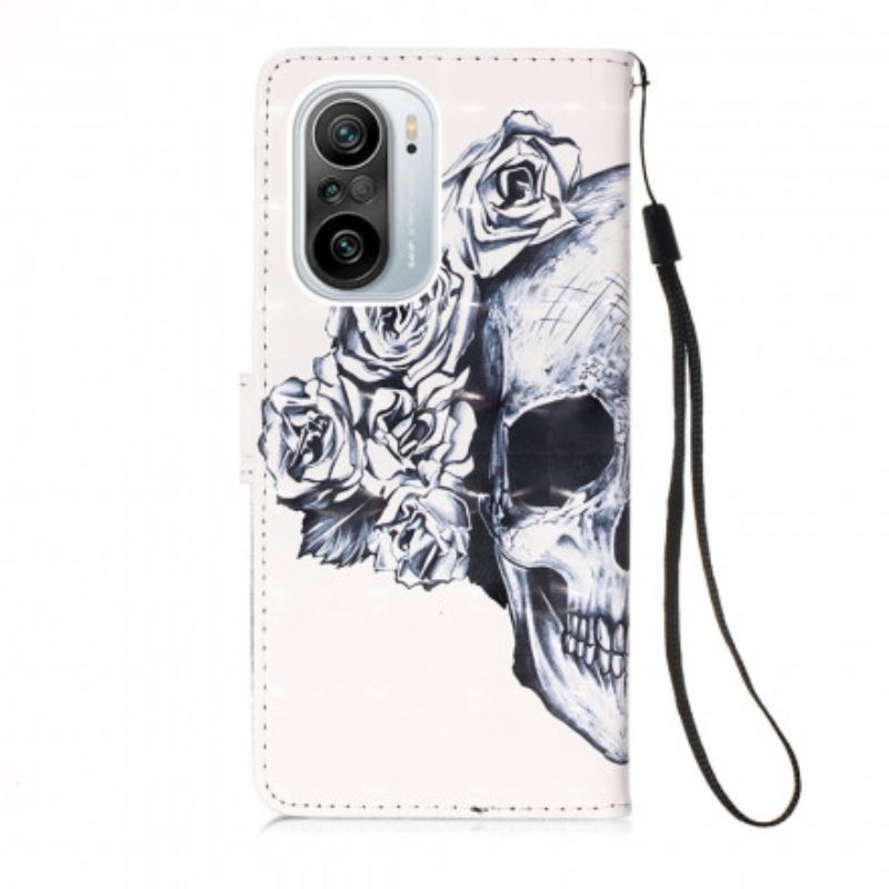 Θήκη Flip Xiaomi Mi 11i 5G / Poco F3 Floral Skull