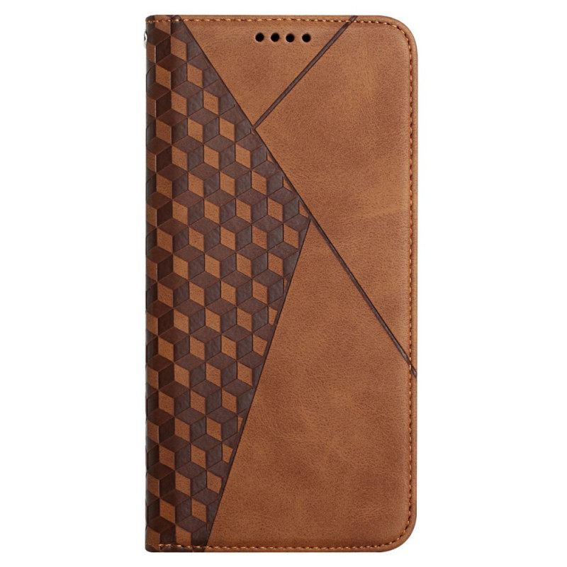 θηκη κινητου Xiaomi Mi 11i 5G / Poco F3 Θήκη Flip Εφέ Geo Leather