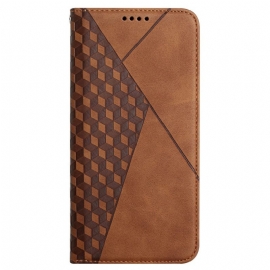 θηκη κινητου Xiaomi Mi 11i 5G / Poco F3 Θήκη Flip Εφέ Geo Leather