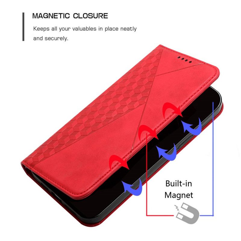 θηκη κινητου Xiaomi Mi 11i 5G / Poco F3 Θήκη Flip Εφέ Geo Leather