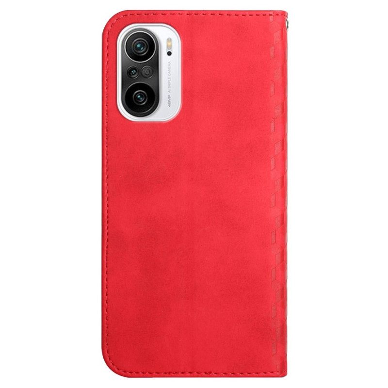 θηκη κινητου Xiaomi Mi 11i 5G / Poco F3 Θήκη Flip Εφέ Geo Leather