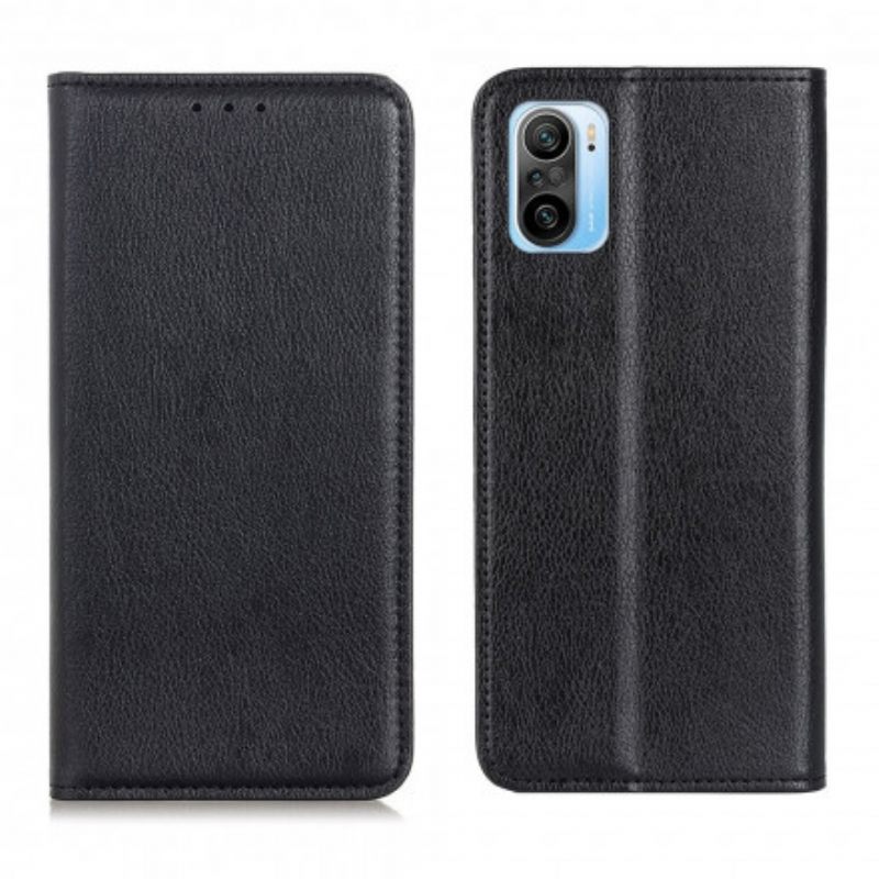 θηκη κινητου Xiaomi Mi 11i 5G / Poco F3 Θήκη Flip Premium Split Leather Litchi