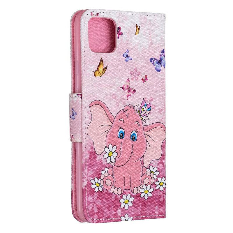 δερματινη θηκη Google Pixel 4 XL Baby Elephant Pink