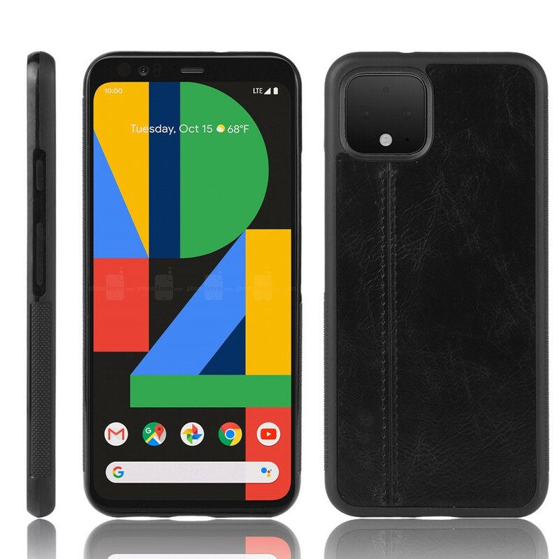 θηκη κινητου Google Pixel 4 XL Εφέ Δέρματος Ραφής