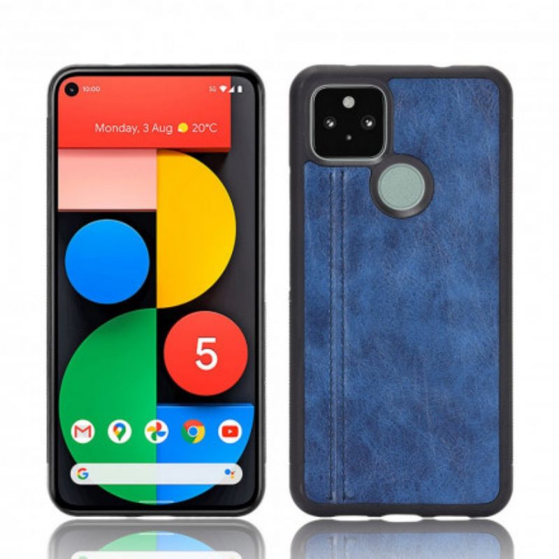 Θήκη Google Pixel 4A 5G Εφέ Δέρματος Ραφής