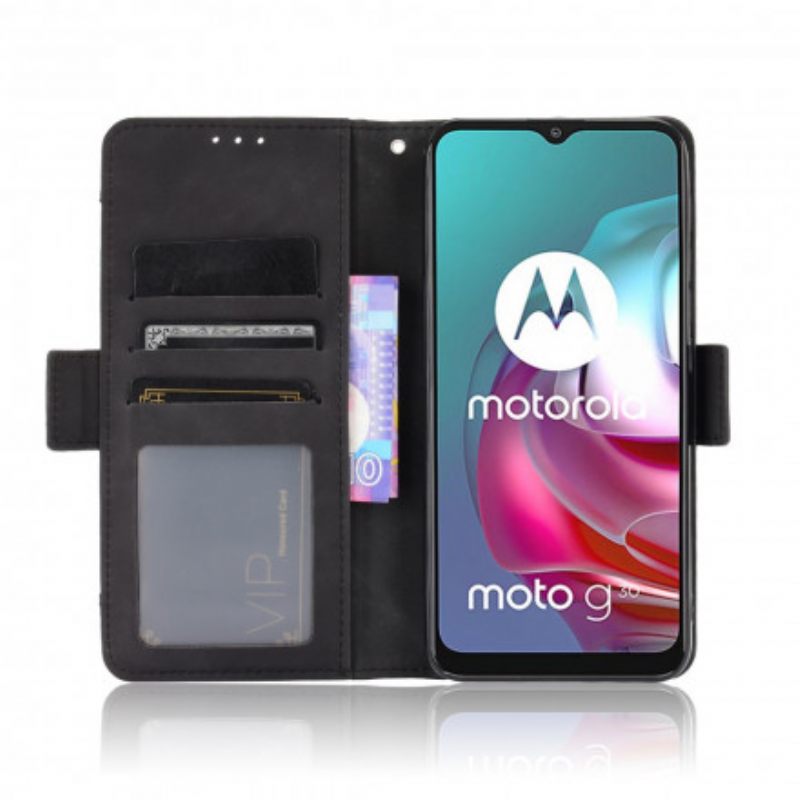 δερματινη θηκη Moto G10 / G30 Πολυκάρτα Πρώτης Θέσης