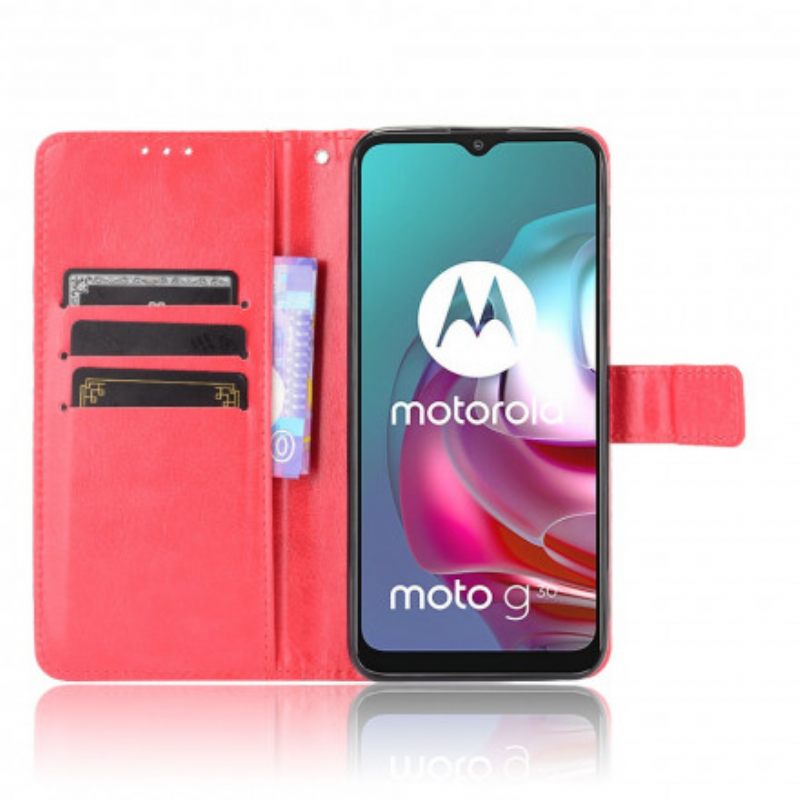 Κάλυμμα Moto G10 / G30 Λαμπερό Συνθετικό Δέρμα