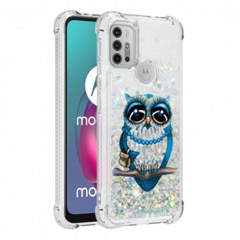 Θήκη Moto G10 / G30 Miss Glitter Owl