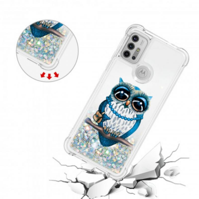 Θήκη Moto G10 / G30 Miss Glitter Owl