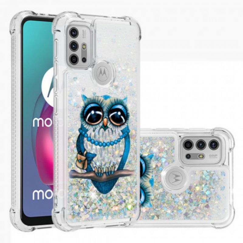 Θήκη Moto G10 / G30 Miss Glitter Owl