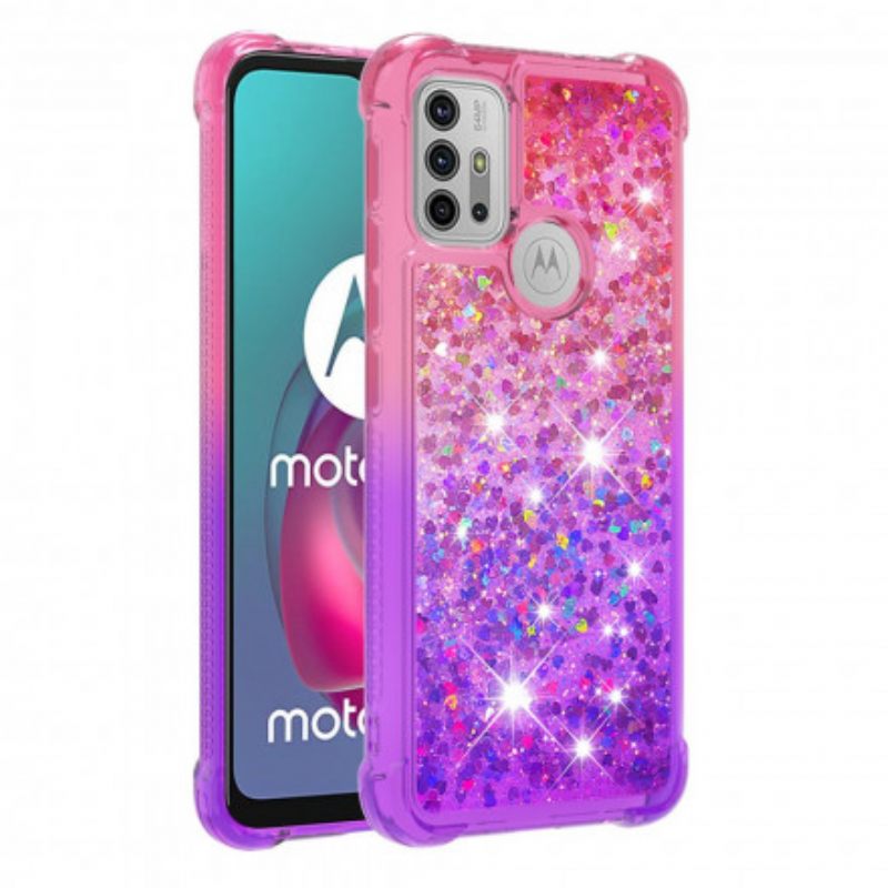 Θήκη Moto G10 / G30 Χρώματα Glitter