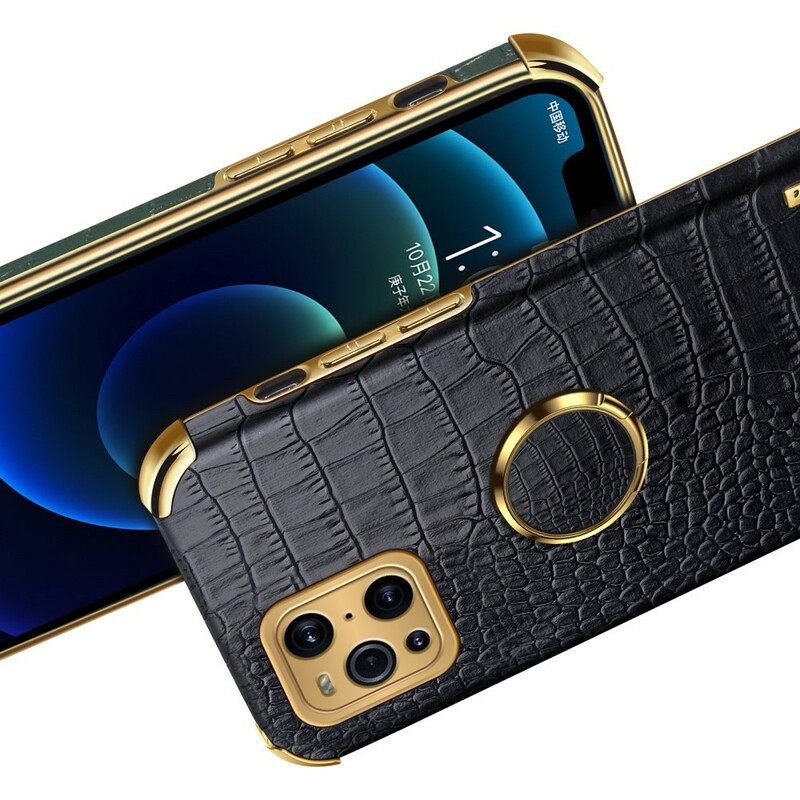 Θήκη Oppo Find X3 / X3 Pro X-case Εφέ Δέρματος Κροκόδειλου