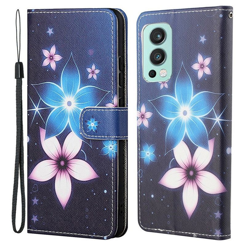 Κάλυμμα OnePlus Nord 2 5G με κορδονι Lunar Strap Flowers