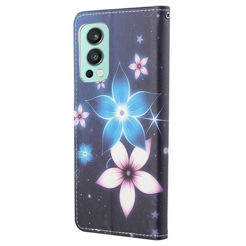 Κάλυμμα OnePlus Nord 2 5G με κορδονι Lunar Strap Flowers