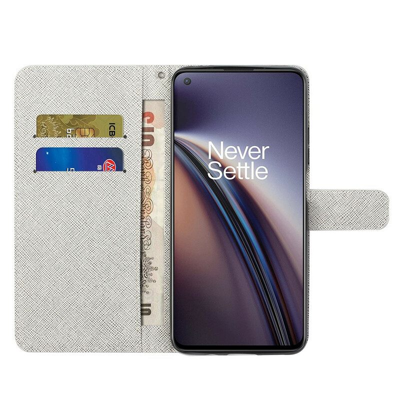 Κάλυμμα OnePlus Nord 2 5G με κορδονι Lunar Strap Flowers