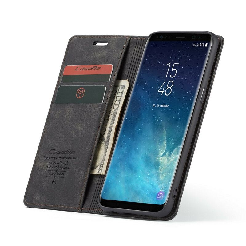 θηκη κινητου Samsung Galaxy S8 Θήκη Flip Caseme Faux Leather