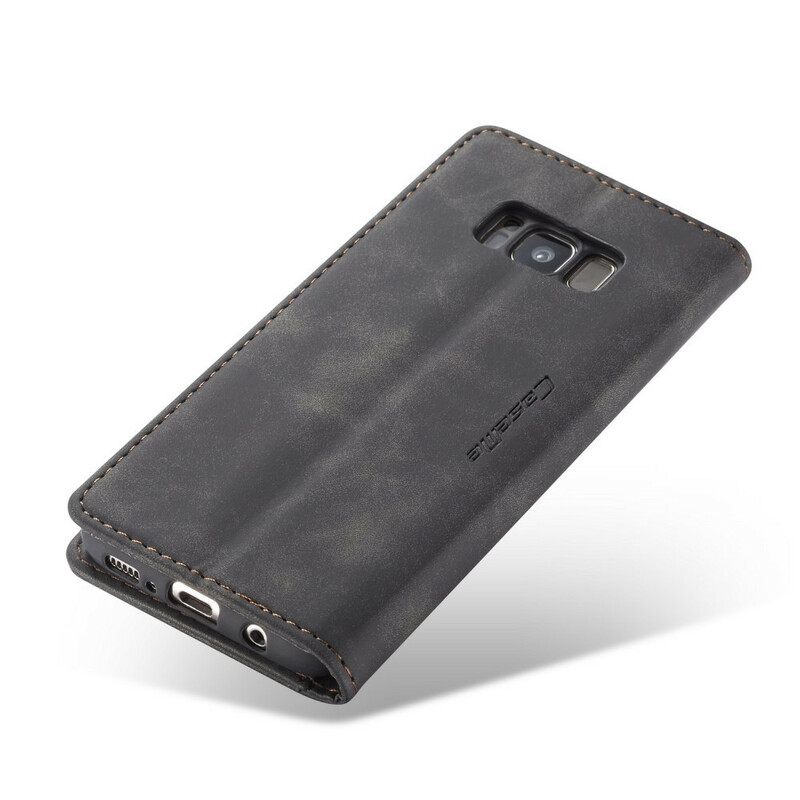 θηκη κινητου Samsung Galaxy S8 Θήκη Flip Caseme Faux Leather