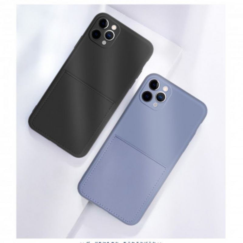 θηκη κινητου iPhone 11 Pro Θήκη Για Κάρτες Από Σιλικόνη Και Από Συνθετικό Δέρμα