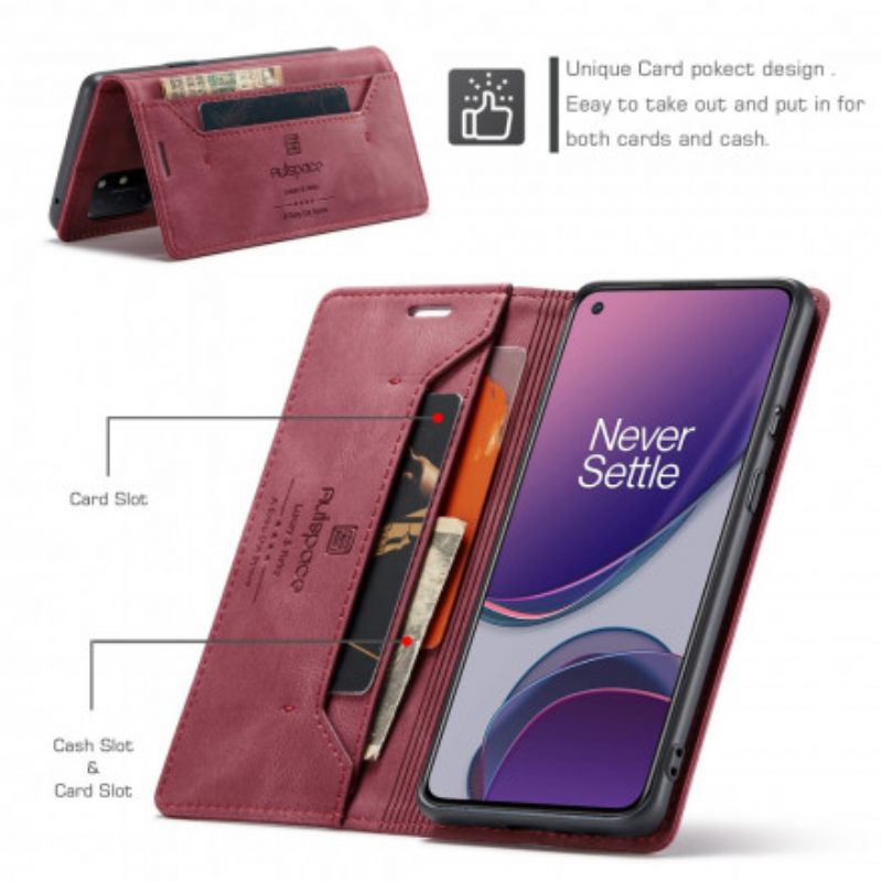 θηκη κινητου OnePlus 8T Θήκη Flip Σειρά Autspace Rfid